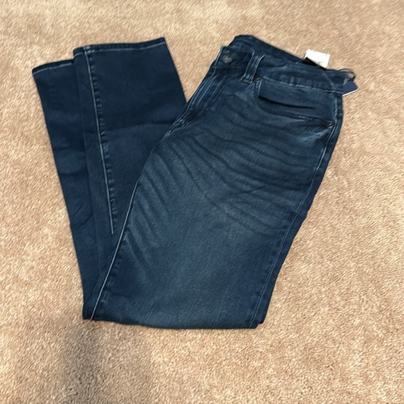 Buffalo David Bitton Skinny Max Men's Jeans in Sanded and Faded Dark Blue - Picture 3 of 4